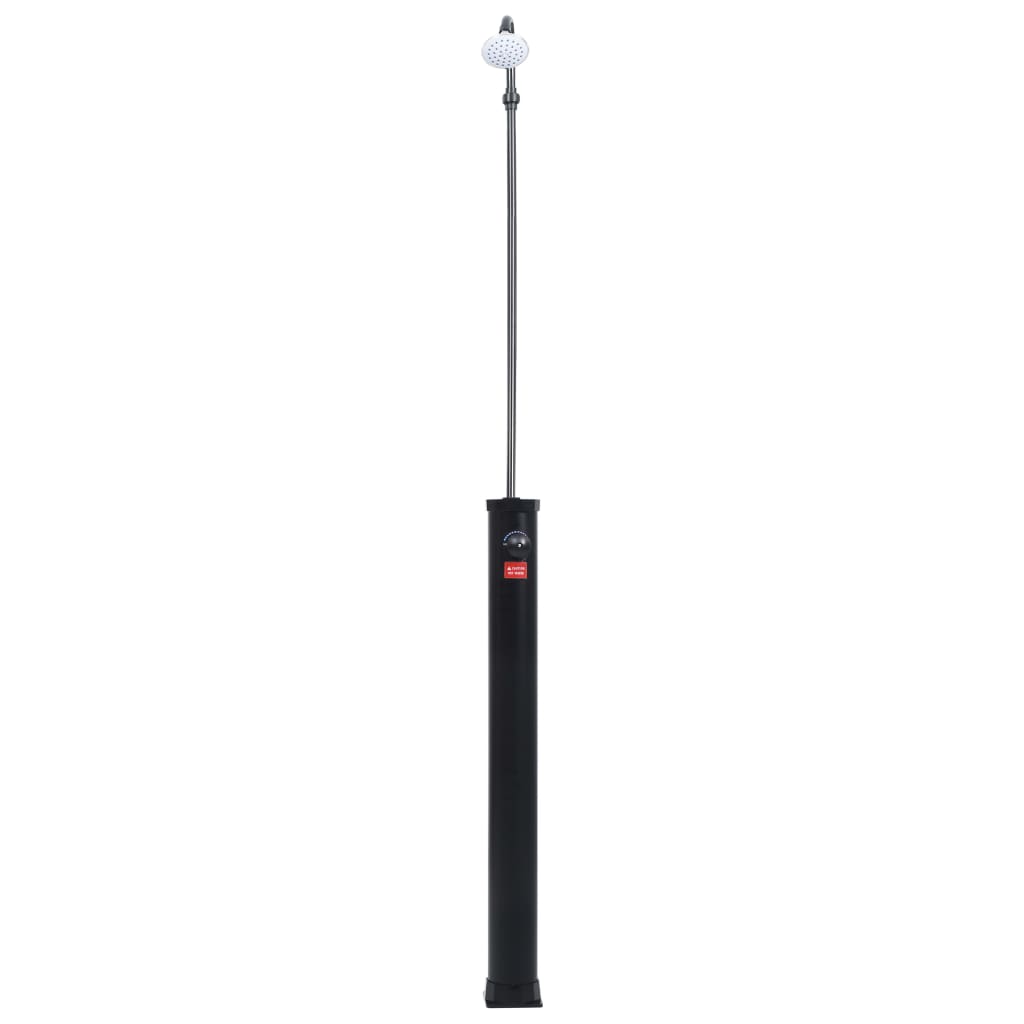 Garden Solar Shower Black 215 Cm 8 L