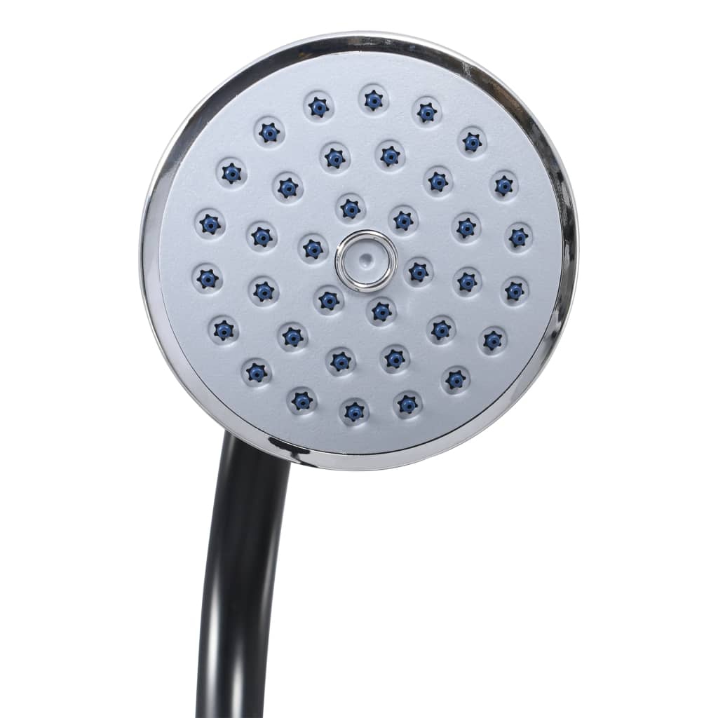 Garden Solar Shower Black 215 Cm 8 L