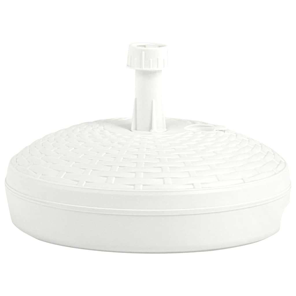 Outdoor Umbrella Bases Base Sand/Water Filled 20 L Plastic Rattan brown white