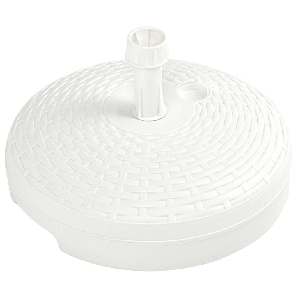 Outdoor Umbrella Bases Base Sand/Water Filled 20 L Plastic Rattan brown white