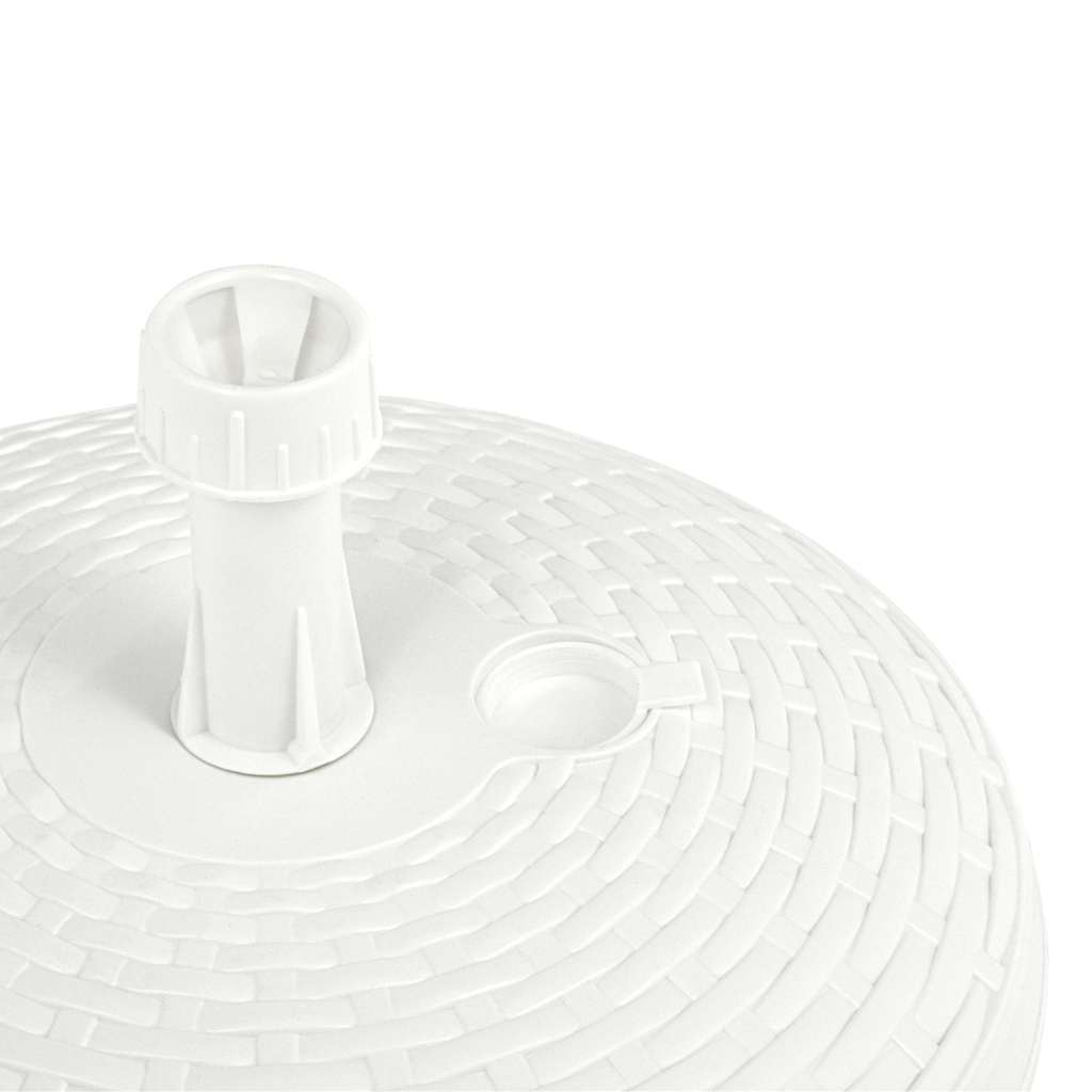 Outdoor Umbrella Bases Base Sand/Water Filled 20 L Plastic Rattan brown white