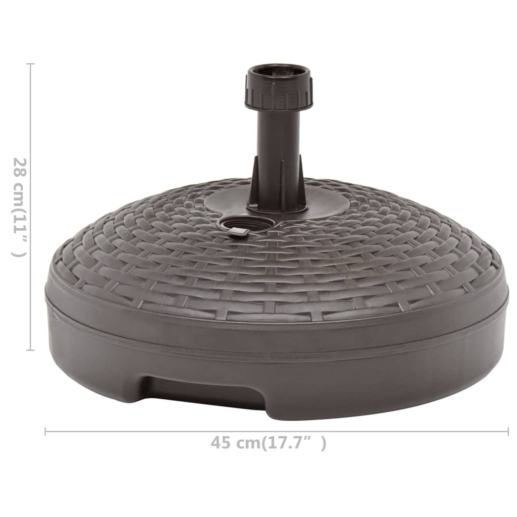 Umbrella Base Sand/Water Filled 20 L Plastic Rattan