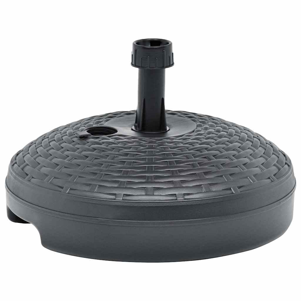 Outdoor Umbrella Bases Base Sand/Water Filled 20 L Plastic Rattan brown white