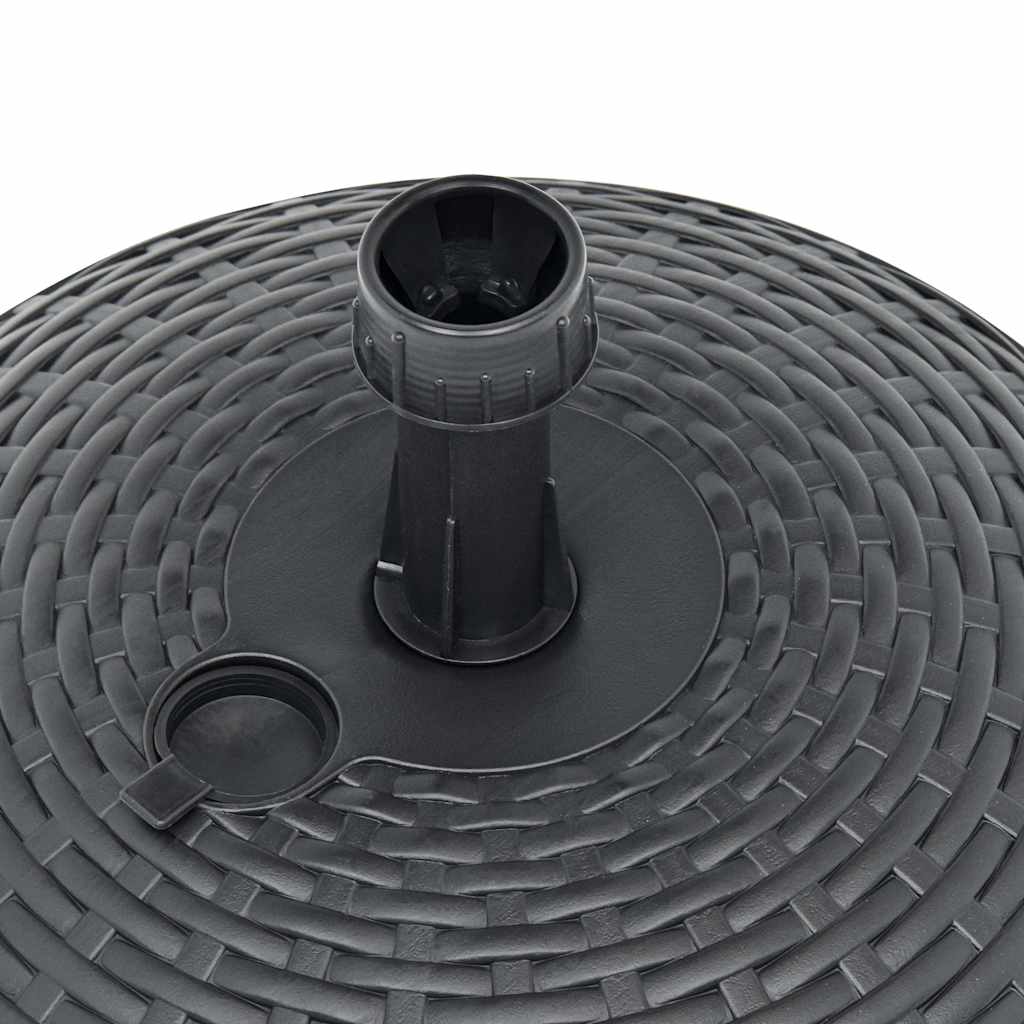 Outdoor Umbrella Bases Base Sand/Water Filled 20 L Plastic Rattan brown white
