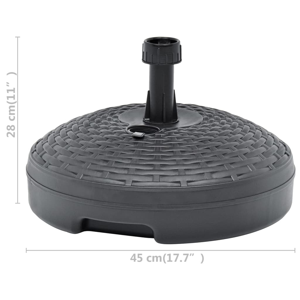 Umbrella Base Sand/Water Filled 20 L Plastic Rattan