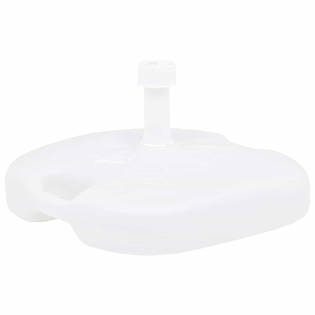 Outdoor Umbrella Bases Base Sand/Water Filled 16 L White Plastic 45 cm