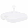 Outdoor Umbrella Bases Base Sand/Water Filled 16 L White Plastic 45 cm