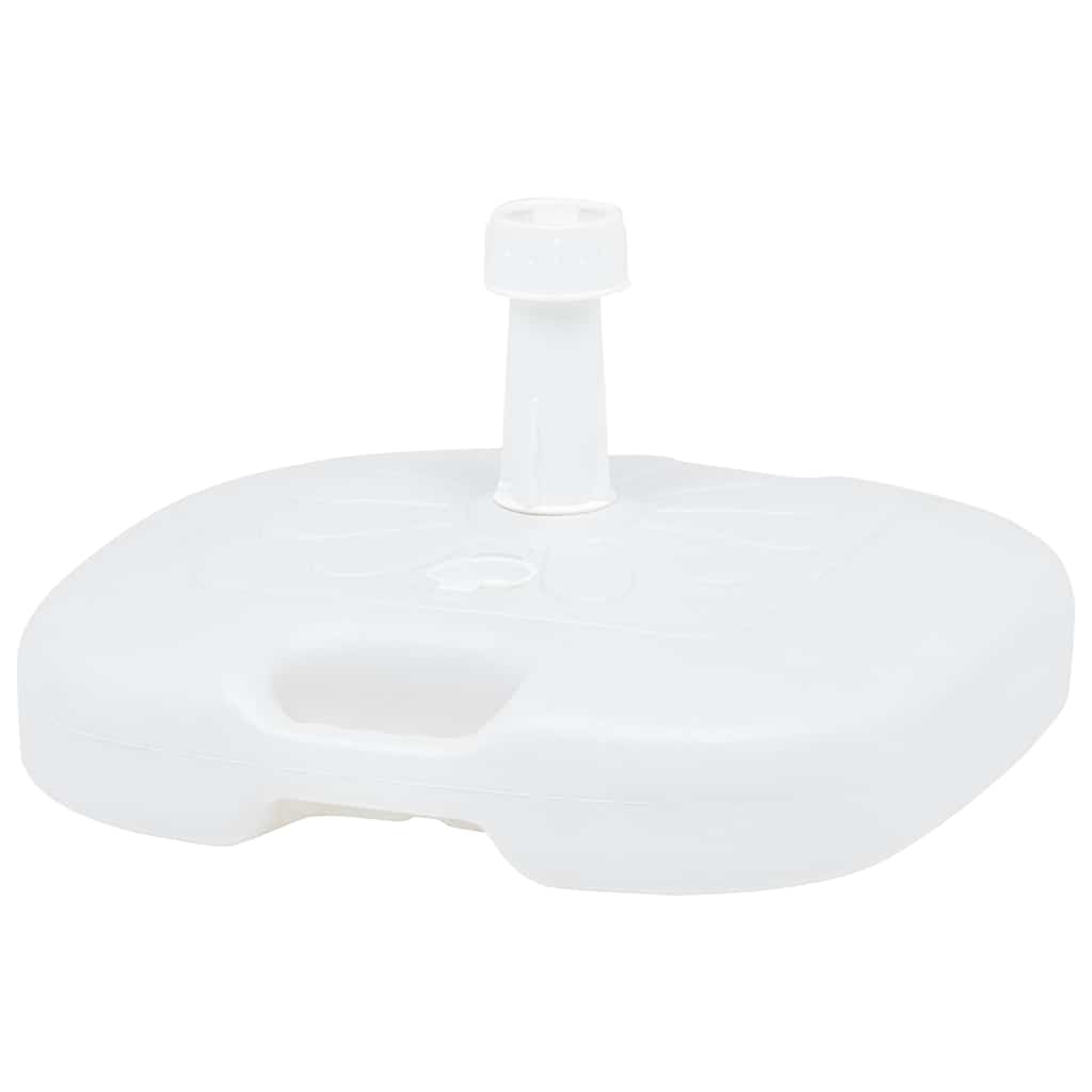 Outdoor Umbrella Bases Base Sand/Water Filled 16 L White Plastic 45 cm