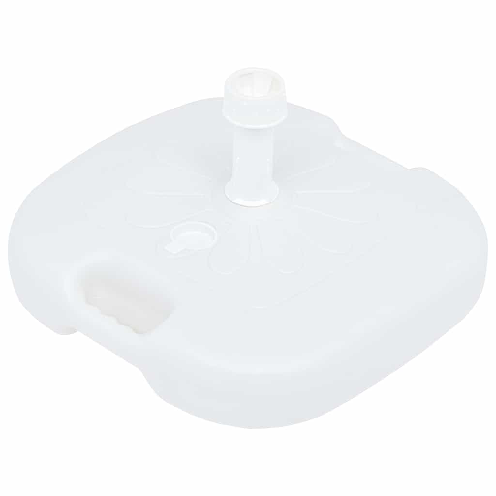 Outdoor Umbrella Bases Base Sand/Water Filled 16 L White Plastic 45 cm