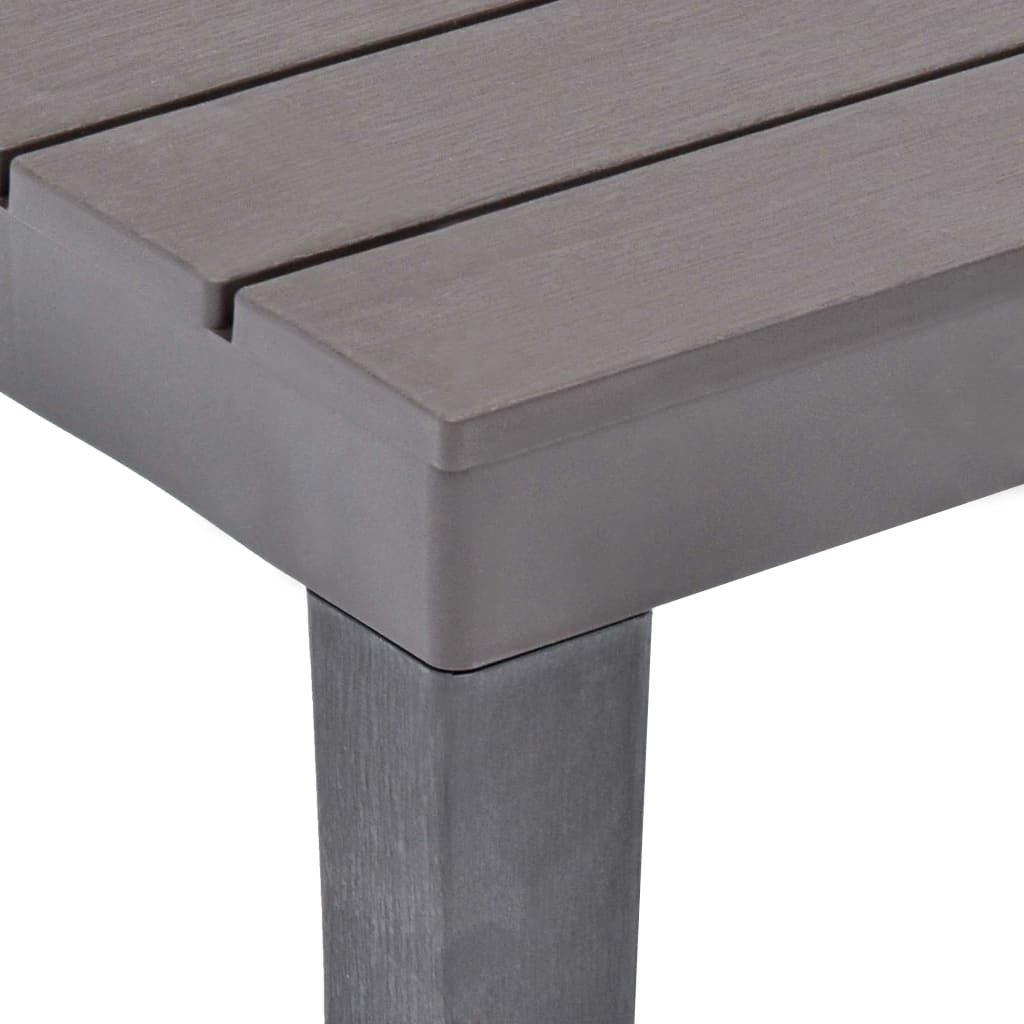 Garden Table With 2 Benches Plastic