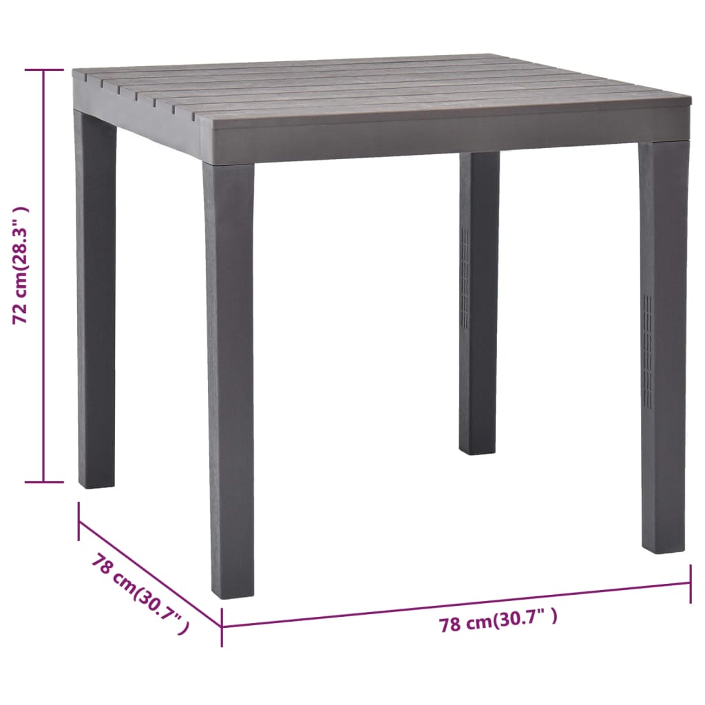 Garden Table With 2 Benches Plastic