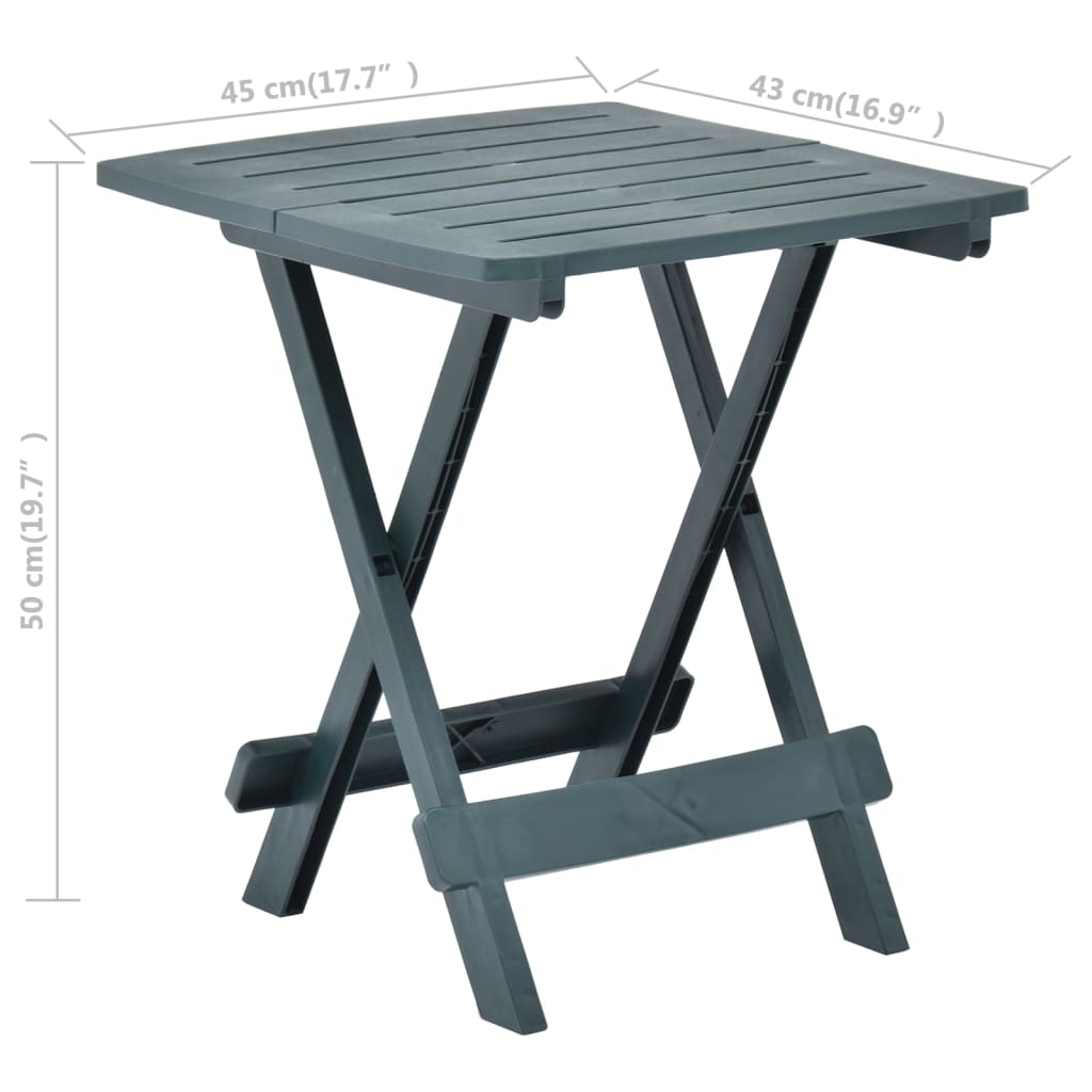 Folding Garden Table 45X43X50 Cm Plastic