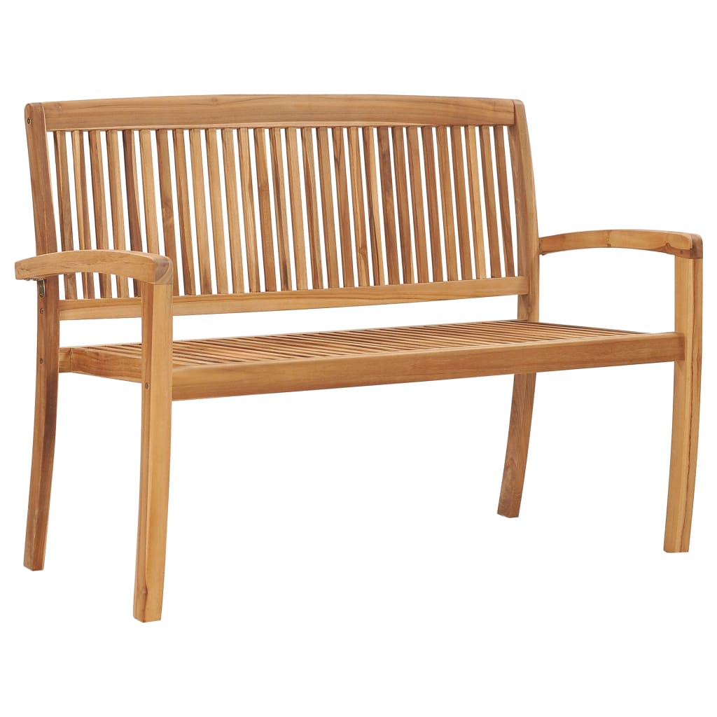 3-Seater Stacking Garden Bench Solid Teak Wood