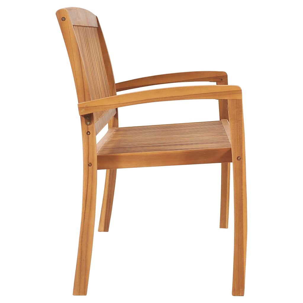 3-Seater Stacking Garden Bench Solid Teak Wood