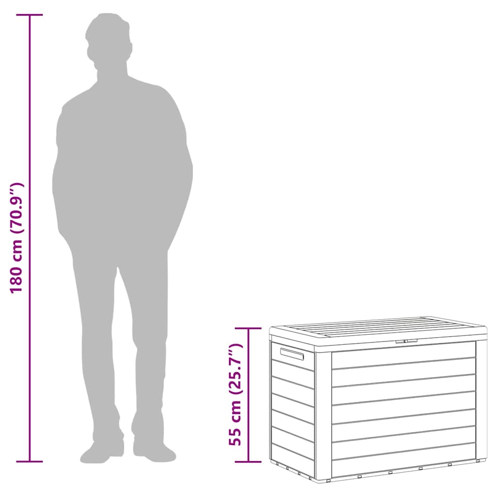 Garden Storage Box 78X44X55 Cm