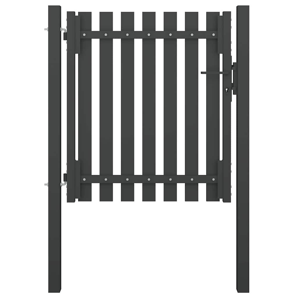 Garden Fence Gate Steel Anthracite