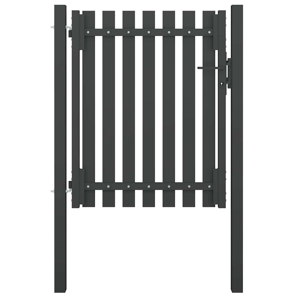 Garden Fence Gate Steel Anthracite