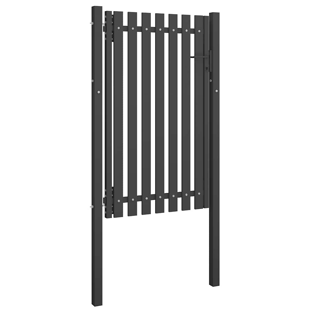 Garden Fence Gate Steel Anthracite