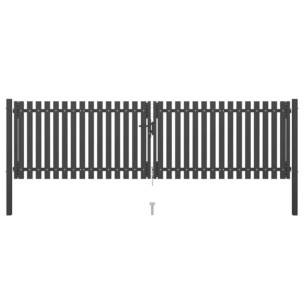 Garden Fence Gate Steel Anthracite