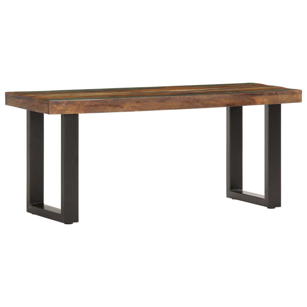 Bench Solid Wood Acacia And Steel