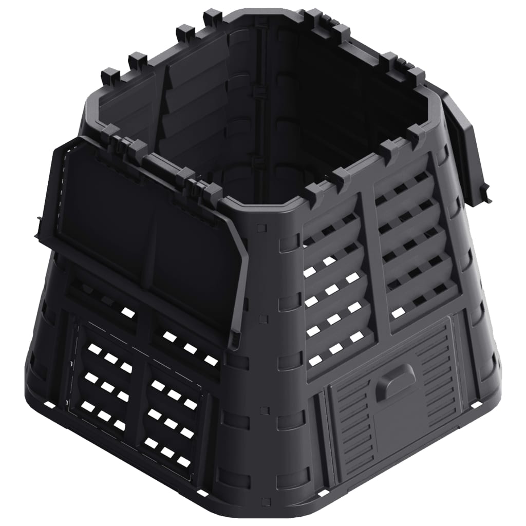 Garden Composter Black 93.3X93.3X80 Cm