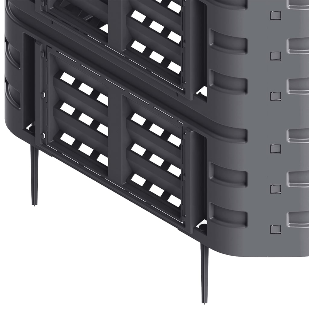 Garden Composter Black 93.3X93.3X80 Cm