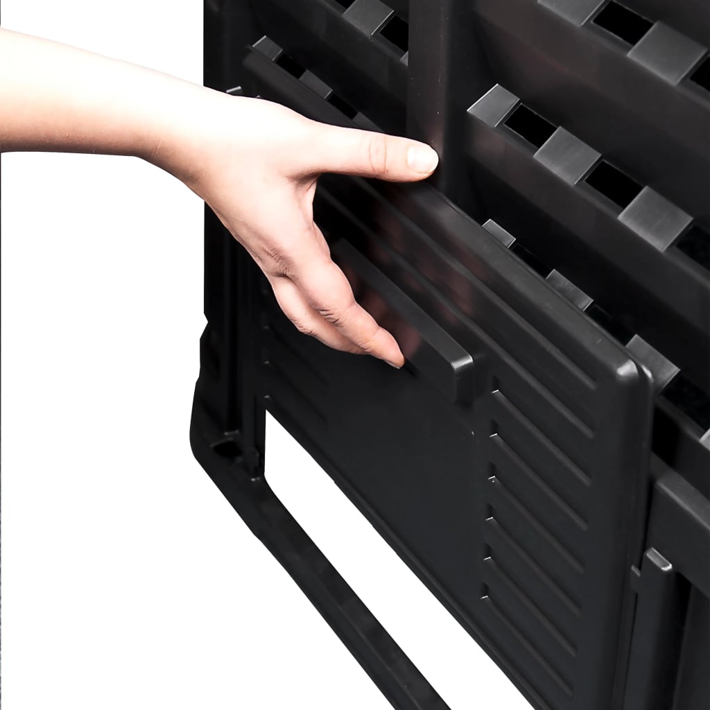 Garden Composter Black 93.3X93.3X80 Cm