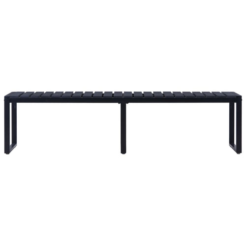 Garden Bench 180 Cm Ps Board Black