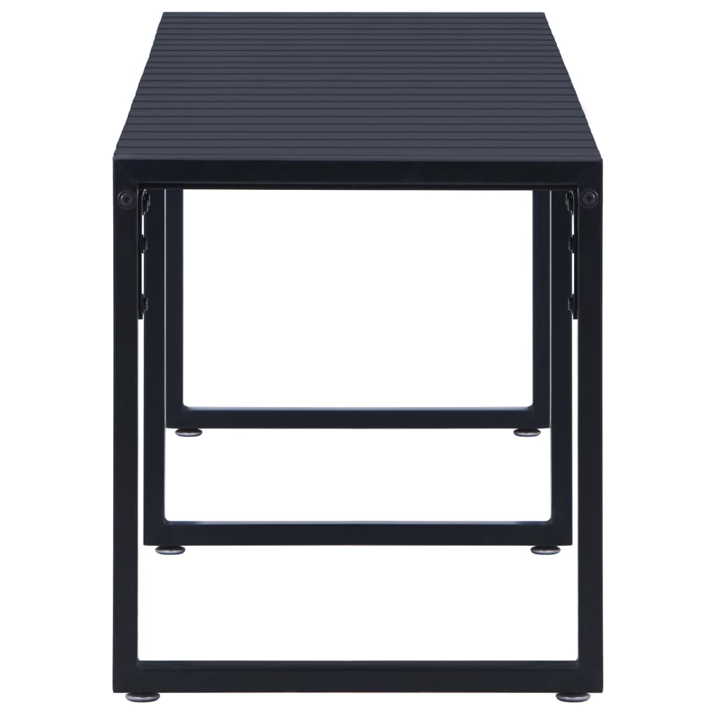 Garden Bench 180 Cm Ps Board Black