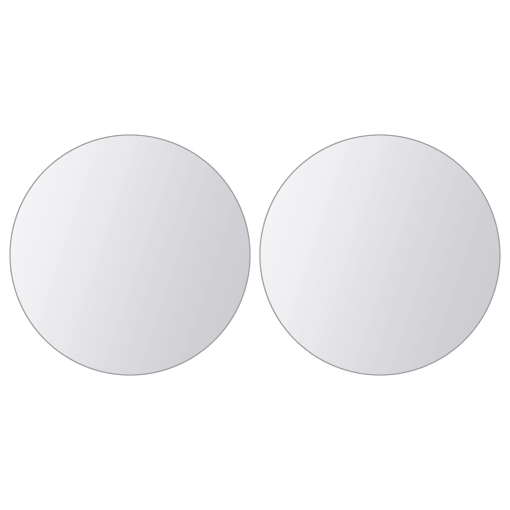 16 Pcs Mirror Tiles Round Glass