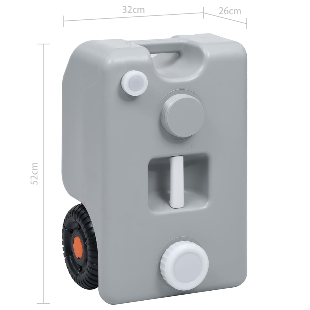 Wheeled Water Tank For Camping 25 L