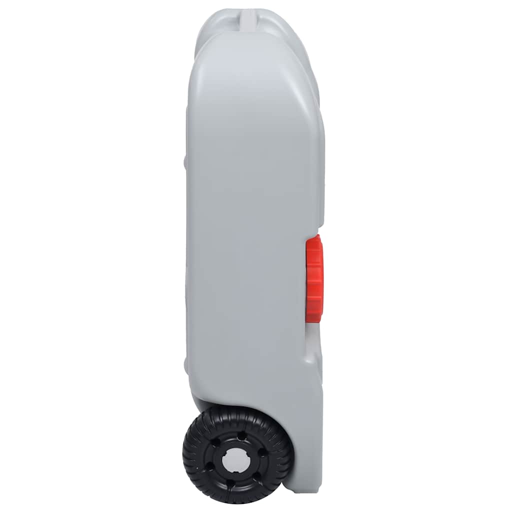 Camping & Hiking Wheeled Water Tank 40 L Grey Portable 37.5 cm