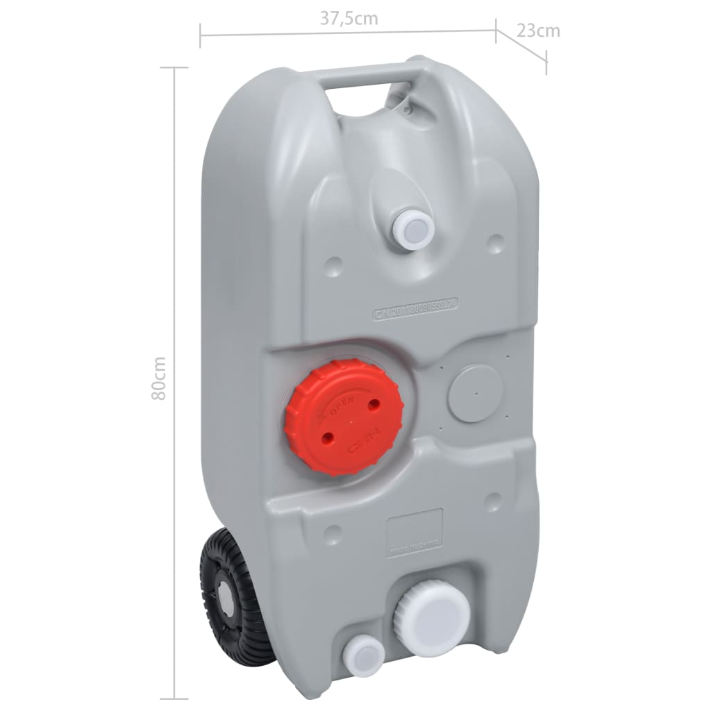Wheeled Water Tank For Camping 40 L