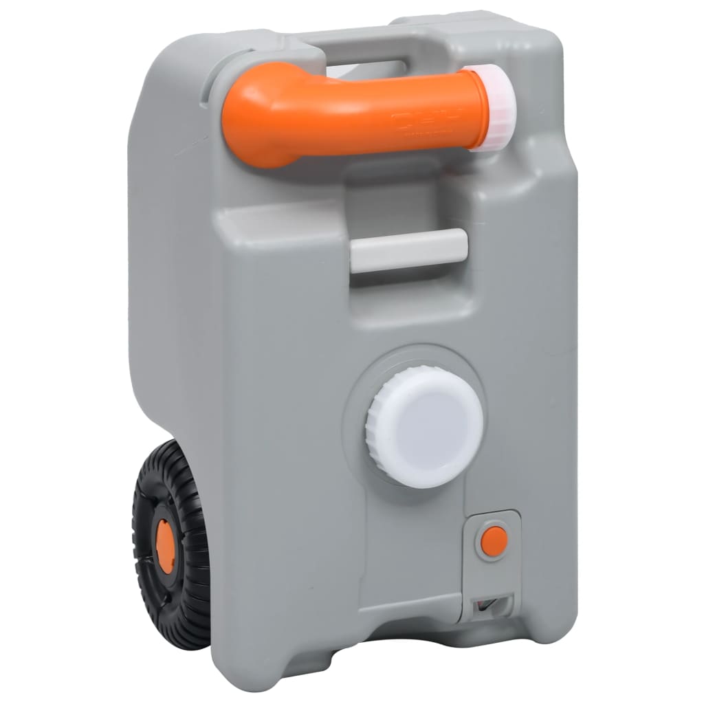 Wheeled Water Tank For Camping 25 L Grey