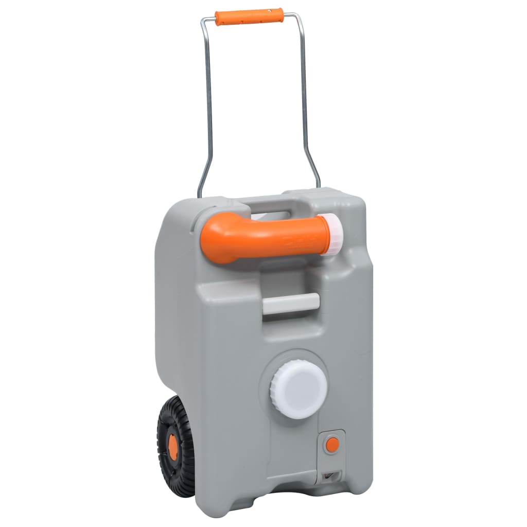 Wheeled Water Tank For Camping 25 L Grey