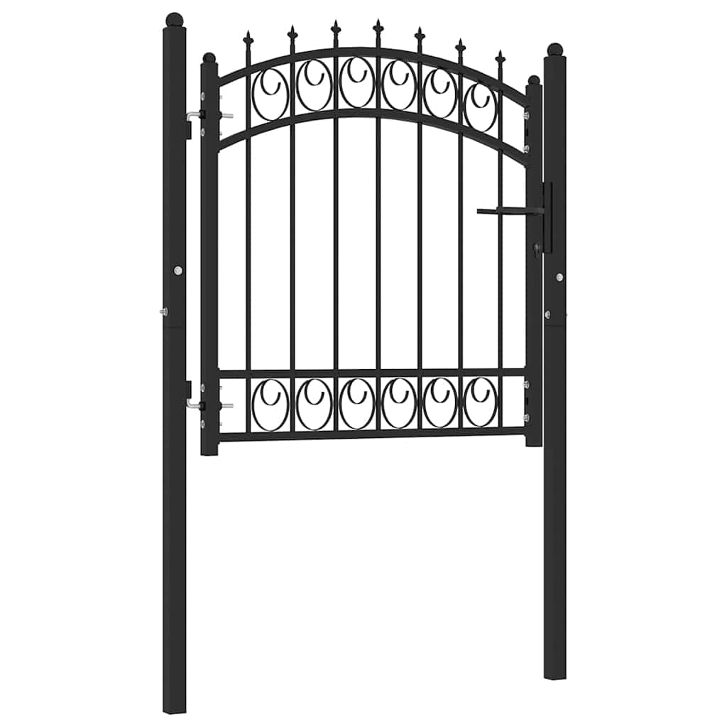 Fence Gate Emmen With Spikes Steel