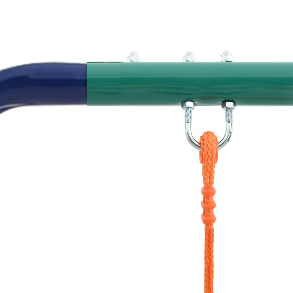 Swing Set With Gymnastic Rings And 4 Seats Steel