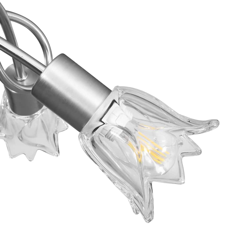 Ceiling Light Fixtures Lamp Transparent Glass Shades 3 E14 Bulbs LED tulip