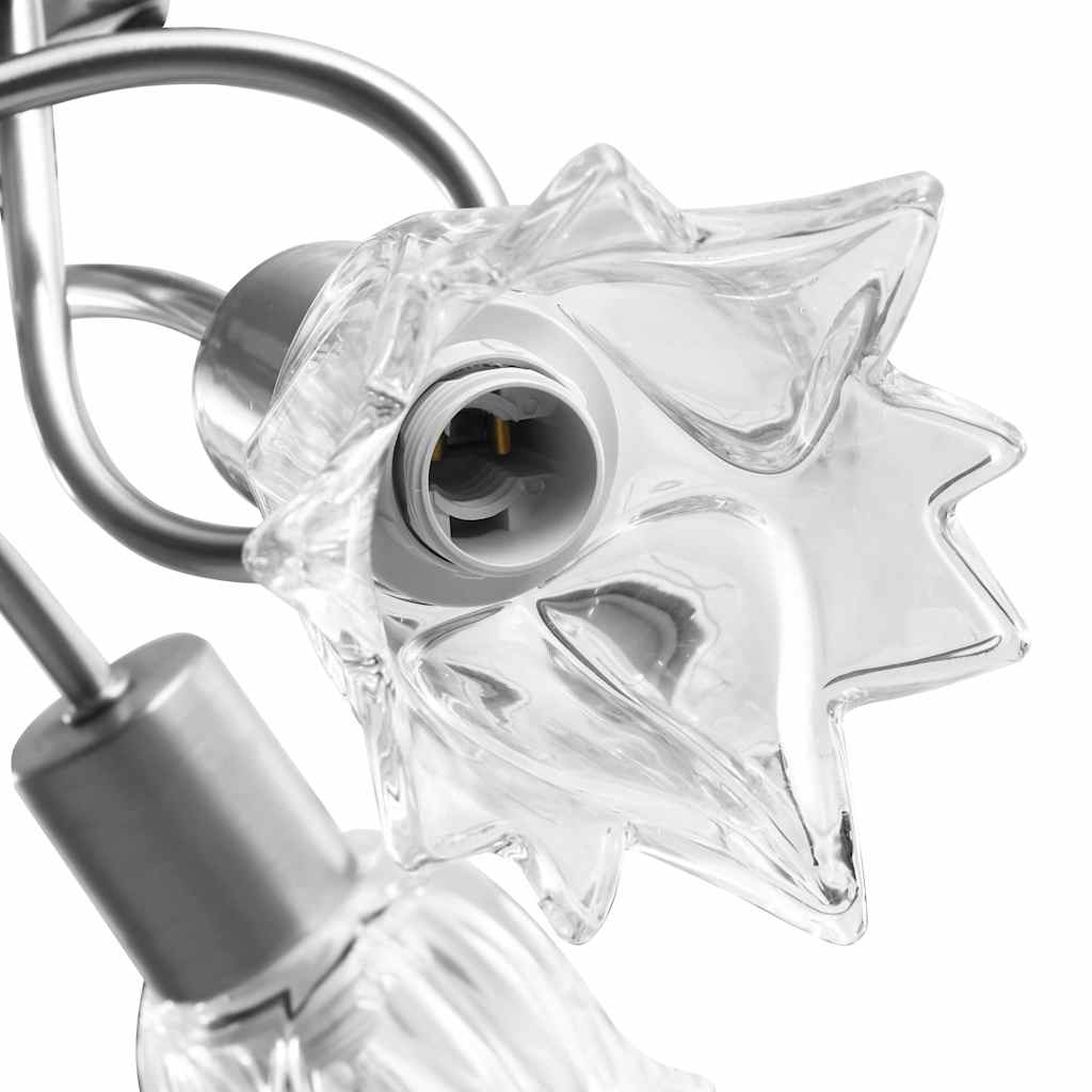 Ceiling Light Fixtures Lamp Transparent Glass Shades 3 E14 Bulbs LED tulip