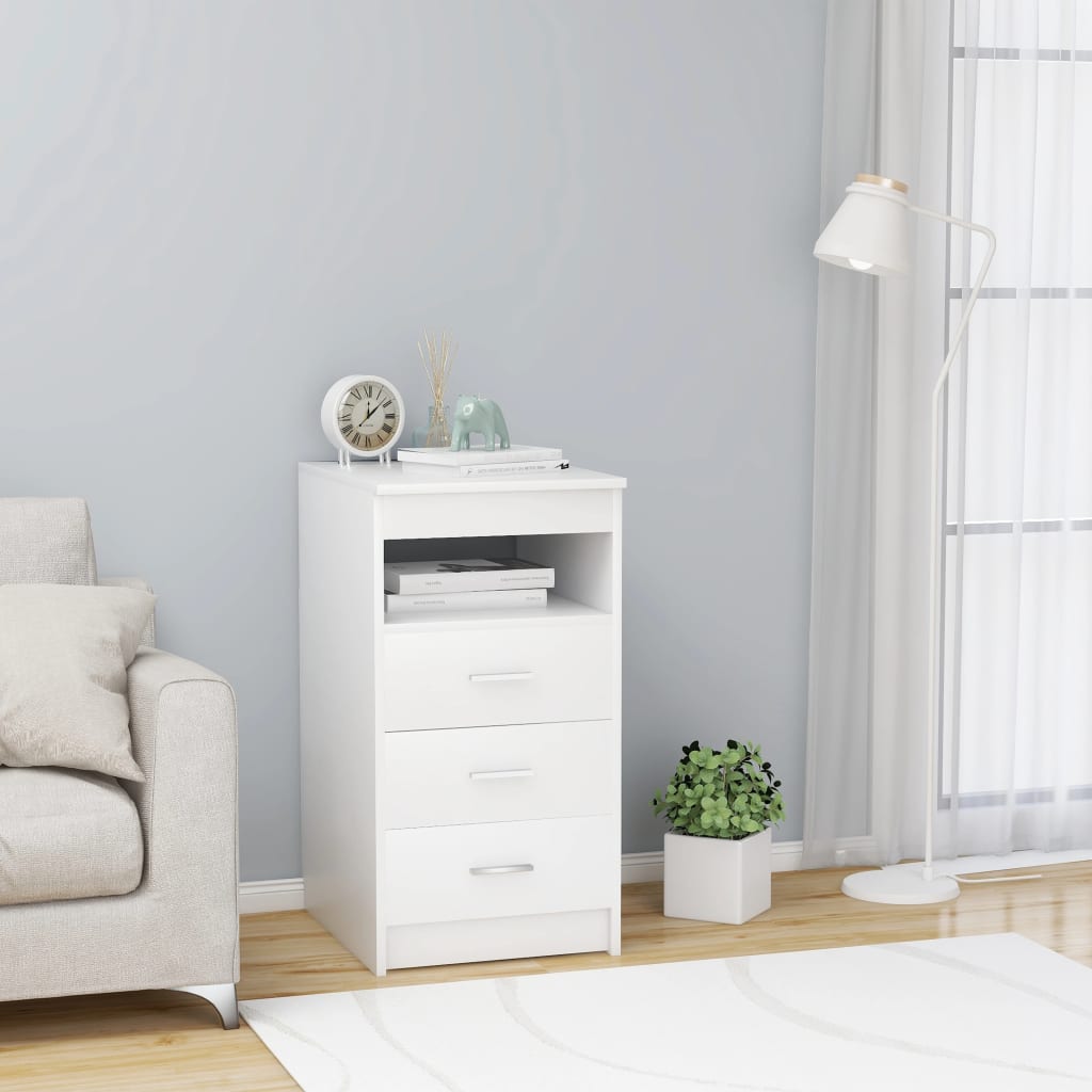 Drawer Cabinet 40X50X76 Cm Engineered Wood
