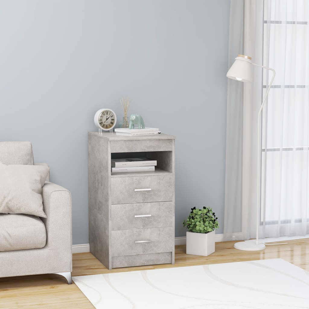 Drawer Cabinet 40X50X76 Cm Engineered Wood