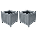 Garden Raised Beds 2 Pcs 30X30X30 Cm Solid Firwood