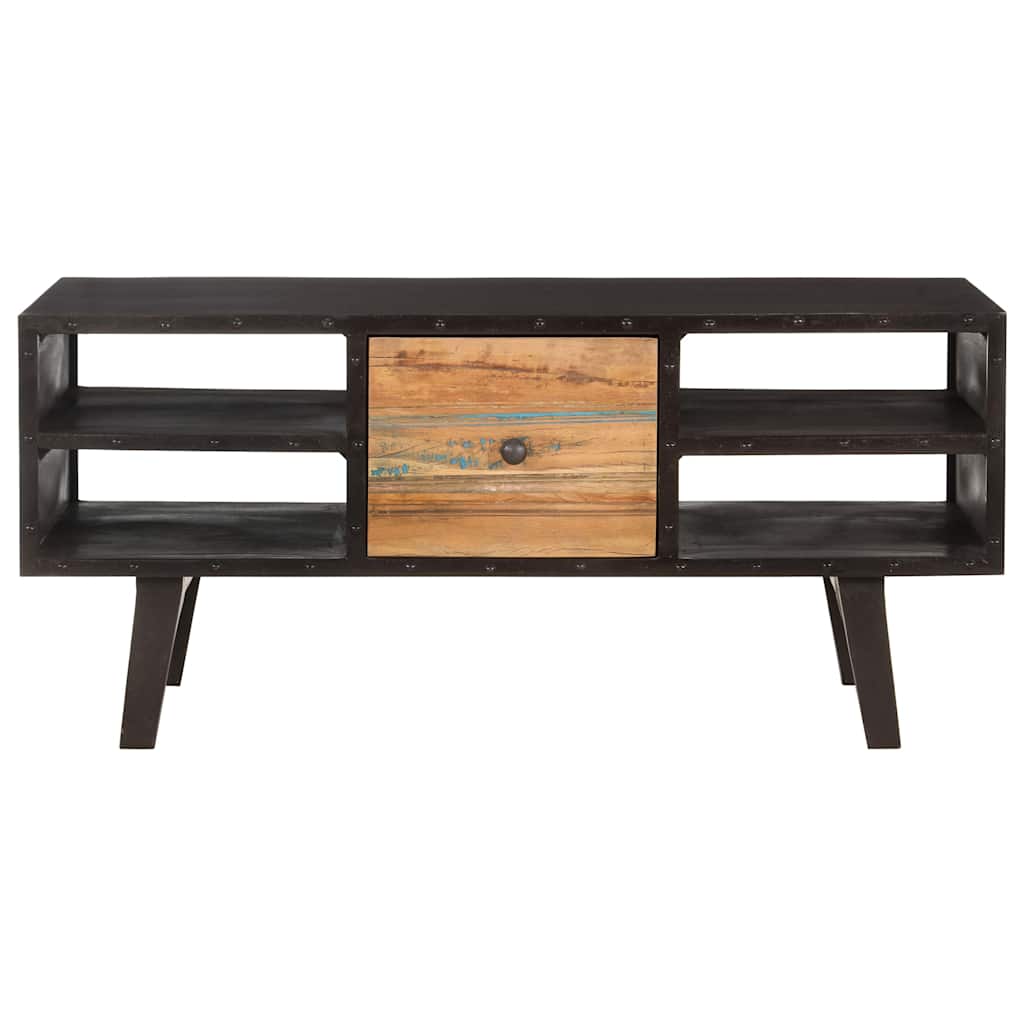 Coffee Table Solid Reclaimed Wood Rustic Living Room Furniture 100x50x45cm MDF 1