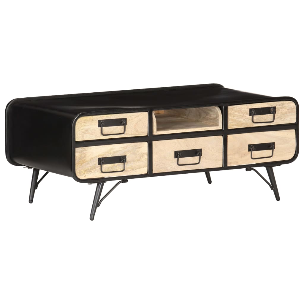 Coffee Table 100X50X40 Cm Solid Mango Wood