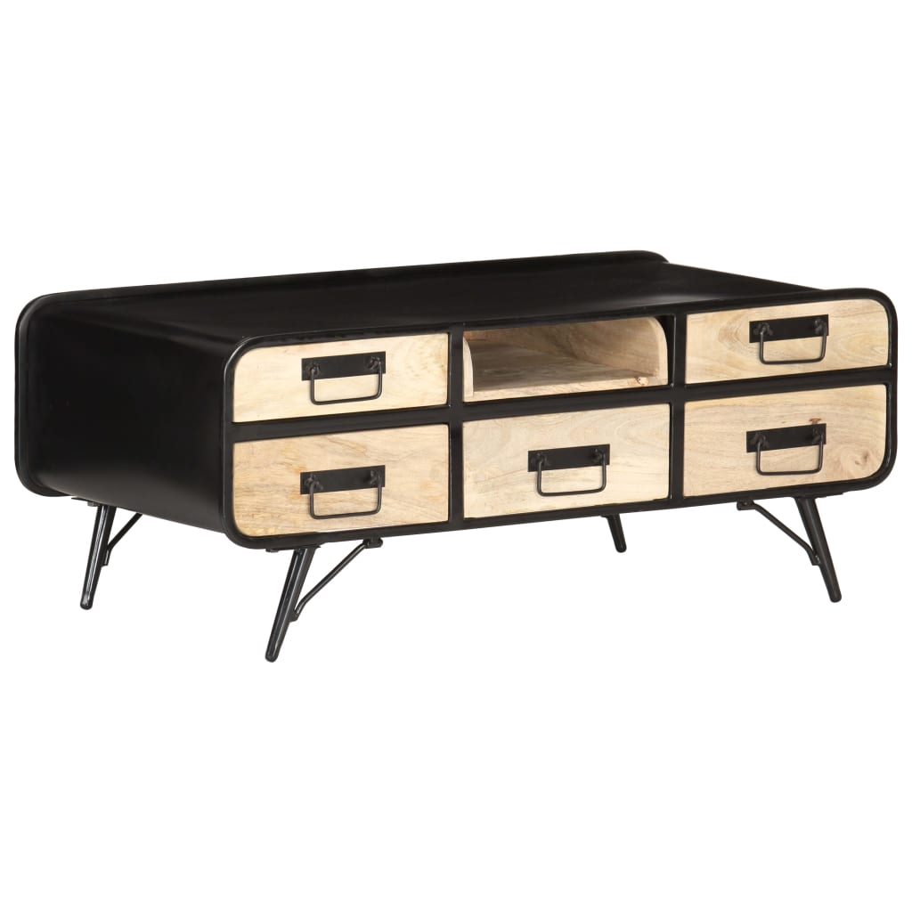Coffee Table 100X50X40 Cm Solid Mango Wood