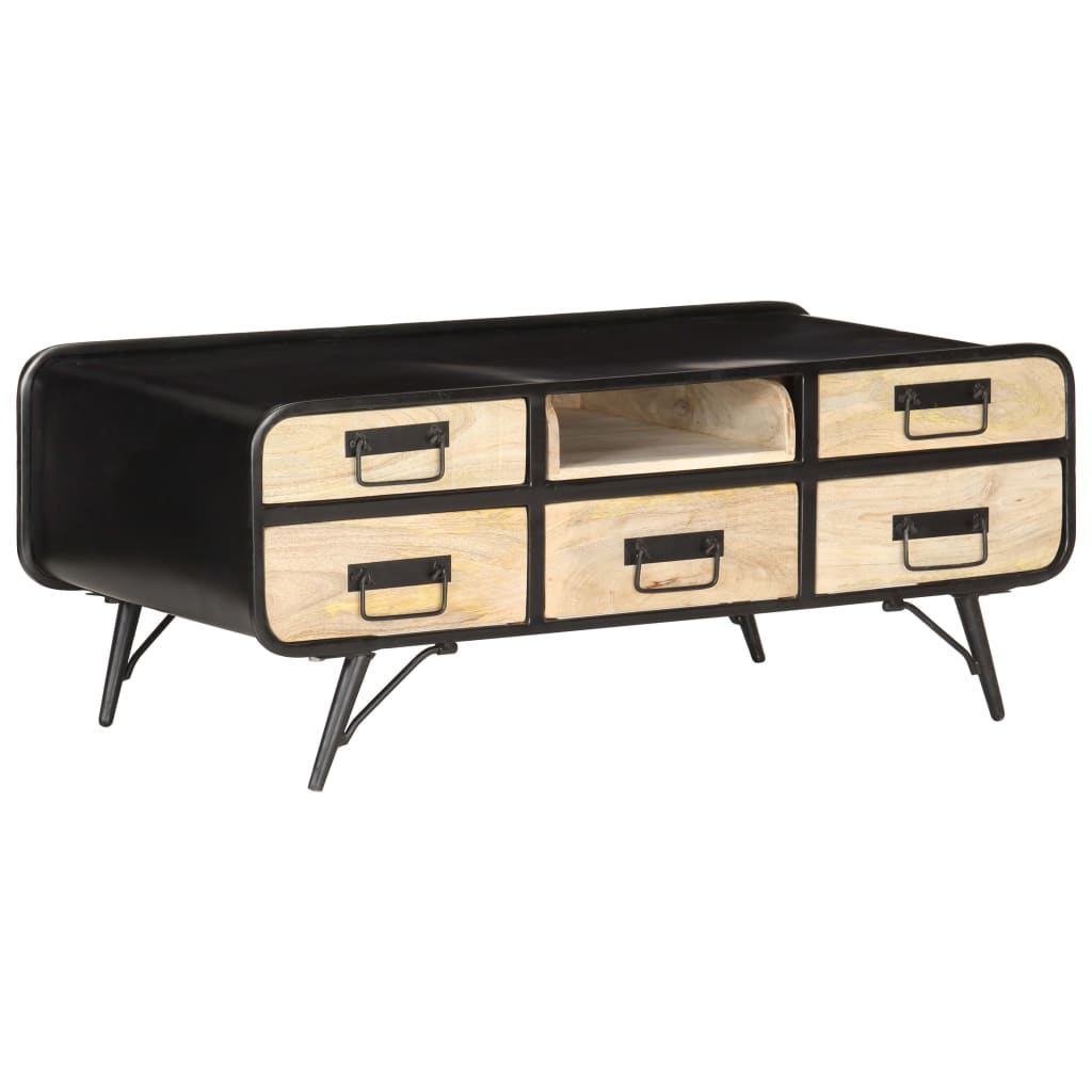 Coffee Table 100X50X40 Cm Solid Mango Wood