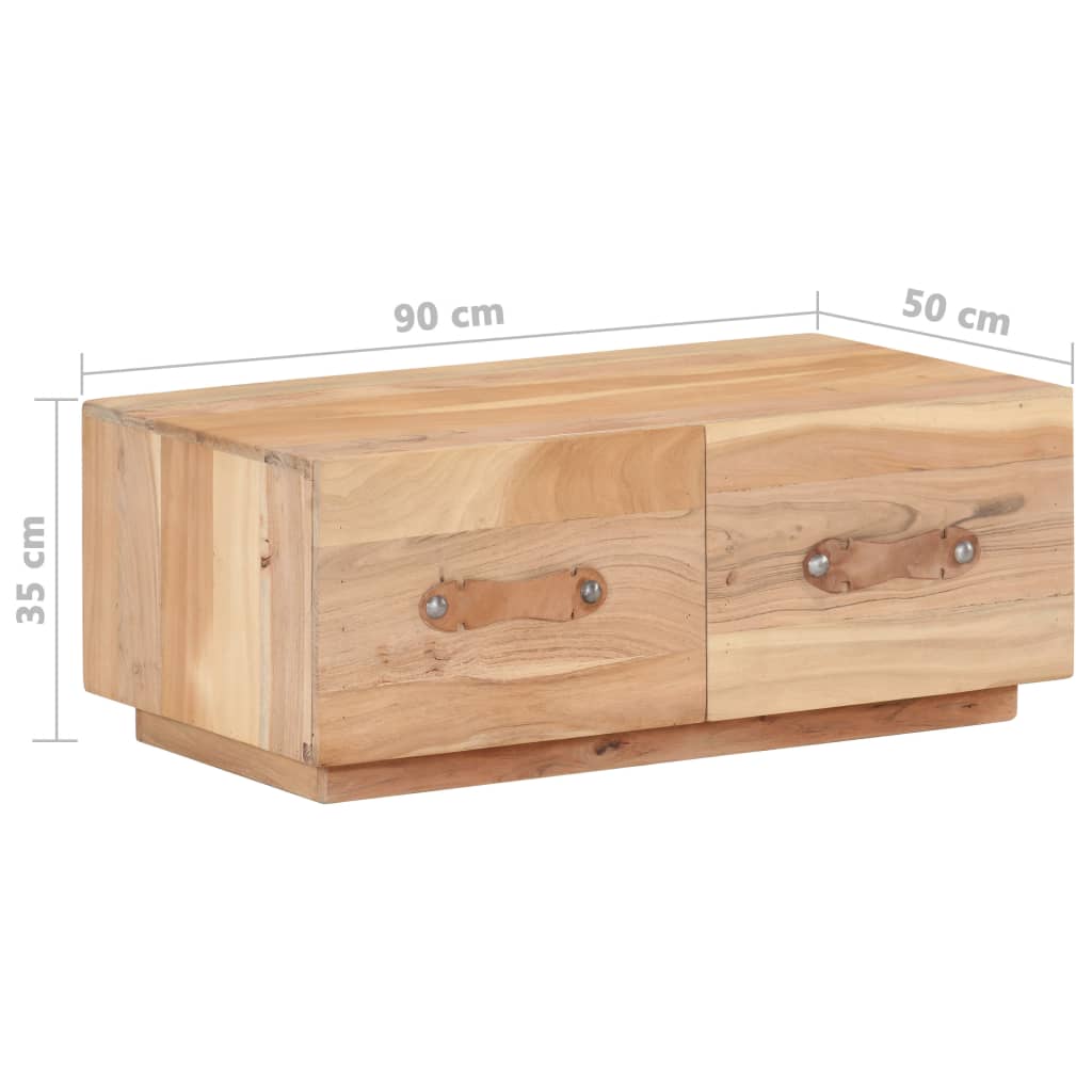 Coffee Table 90X50X35 Cm Solid Reclaimed Wood