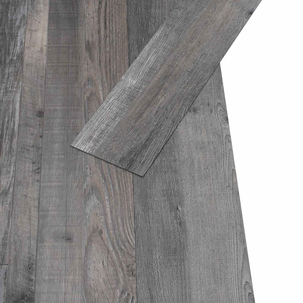 Flooring Planks 18 Pcs Grey 5.26 M² Pvc