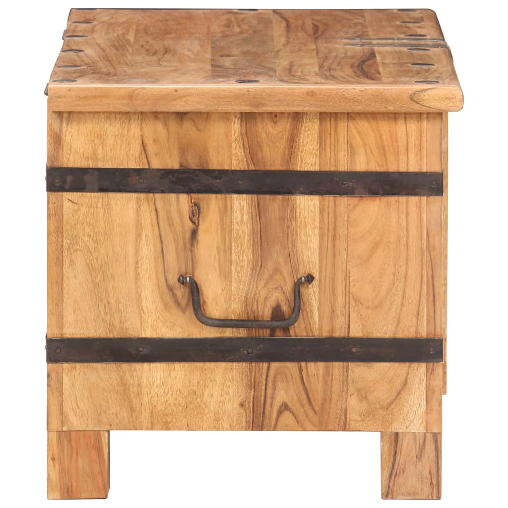 Chest 90X40X40 Cm Solid Acacia Wood