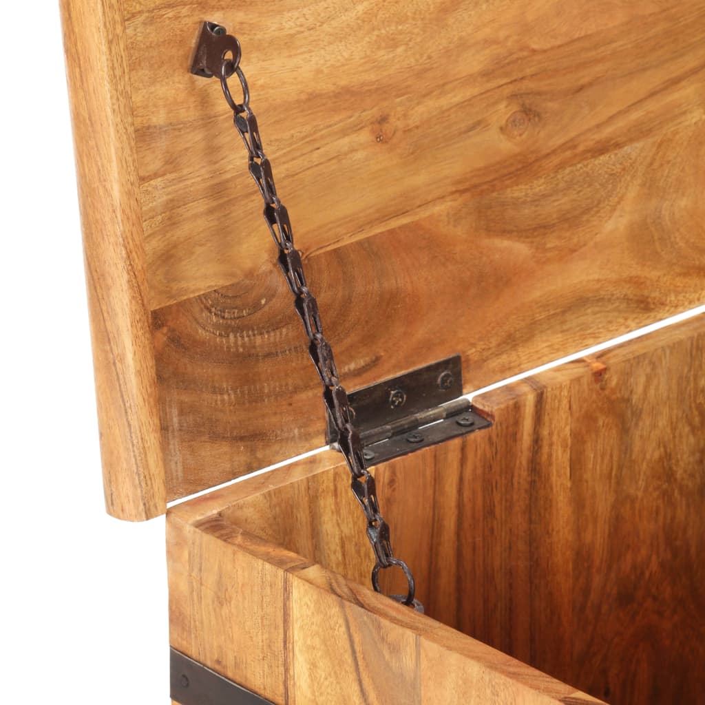 Chest 90X40X40 Cm Solid Acacia Wood